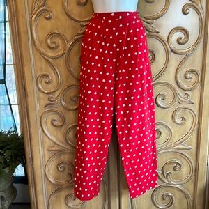 Vintage heart ❤️ pull on pants